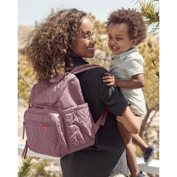 Skip Hop -  Forma Diaper Bag Backpack - Mauve Mauve - Picture 2 of 7